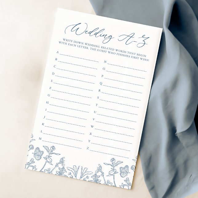 Frans Blauw Chinoiserie Bloemendouche A-Z spel (Creator heeft geüpload)