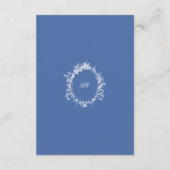 Frans Blauw Chinoiserie Toile Huwelijksaccommodati Informatiekaartje (Achterkant)