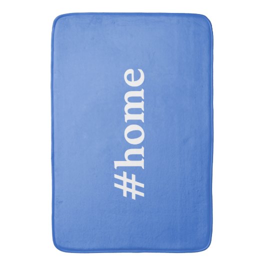 Frans blauw en wit massief #Home Badmat (Voorkant Verticaal)