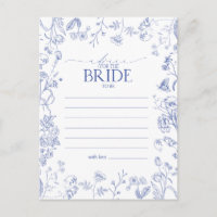 Frans blauw en wit Victoriaans advies aan de bride