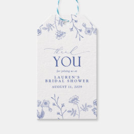 Frans Blauw en wit Vrijgezellenfeest Persoonlijk Cadeaulabel