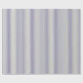 Frans blauw Gestreept Elegant Wrapping Papier (Vlak)
