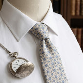Frans Blauw Ivoren Micro-Foulard Stropdas