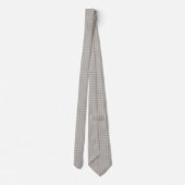 Frans Blauw Ivoren Micro-Foulard Stropdas (Achterkant)