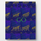 Frans Blauw "Let's Go Zebra" Abstracte druk Fotoplaat (Voorkant)