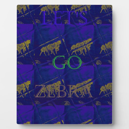 Frans Blauw "Let's Go Zebra" Abstracte druk Fotoplaat (Voorkant)