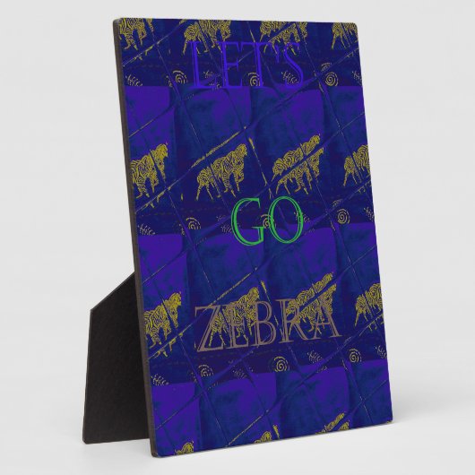 Frans Blauw "Let's Go Zebra" Abstracte druk Fotoplaat (Zijkant)