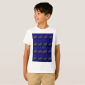 Frans Blauw "Let's Go Zebra" Abstracte druk T-shirt (Voorkant volledig)