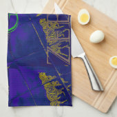 Frans Blauw "Let's Go Zebra" Abstracte druk Theedoek (Quarter Fold)