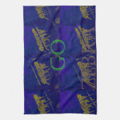 Frans Blauw "Let's Go Zebra" Abstracte druk Theedoek (Verticaal)