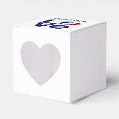 Frans Blauw LIEFDE Hart Vlag Gepersonaliseerd Bedankdoosjes (Voorkant Zijde)