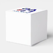 Frans Blauw LIEFDE Hart Vlag Gepersonaliseerd Bedankdoosjes (Achterkant)