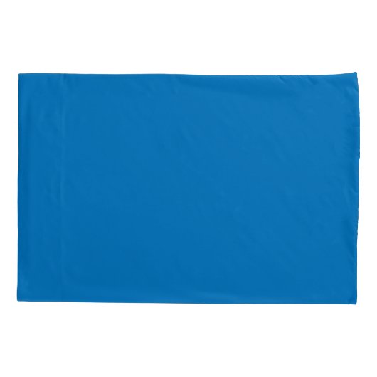 Frans blauw massieve Kussenslopen (Achterkant-Links)