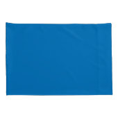 Frans blauw massieve Kussenslopen (Achterkant-Rechts)