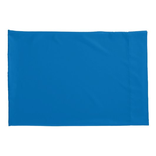 Frans blauw massieve Kussenslopen (Achterkant-Rechts)