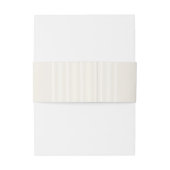 Frans Blauw Monogram  Cream Stripe Wedding Uitnodigingen Wikkel (Achterkant Voorbeeld)