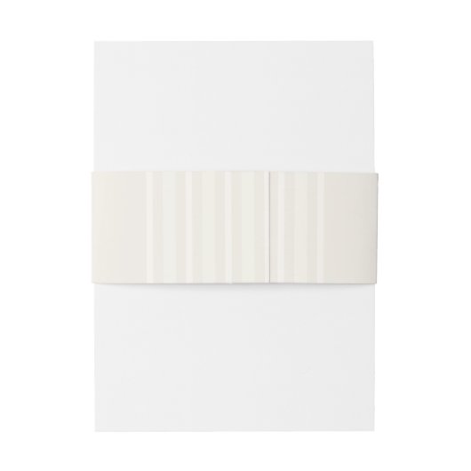 Frans Blauw Monogram  Cream Stripe Wedding Uitnodigingen Wikkel (Achterkant Voorbeeld)
