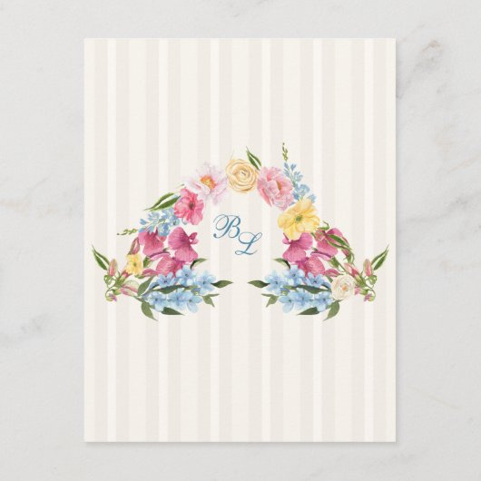 Frans Blauw Monogram Stripe Classic Info Informatiekaartje (Achterkant)