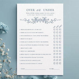 Frans Blauw 'Over or Under' Vrijgezellenfeest Spel