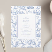 Frans Blauw  Toile Classic Wedding Kaart
