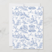Frans Blauw  Toile Classic Wedding Kaart (Achterkant)
