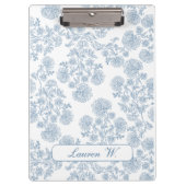 Frans Blauw Toile Custom Klembord voor Docenten (Voorkant)