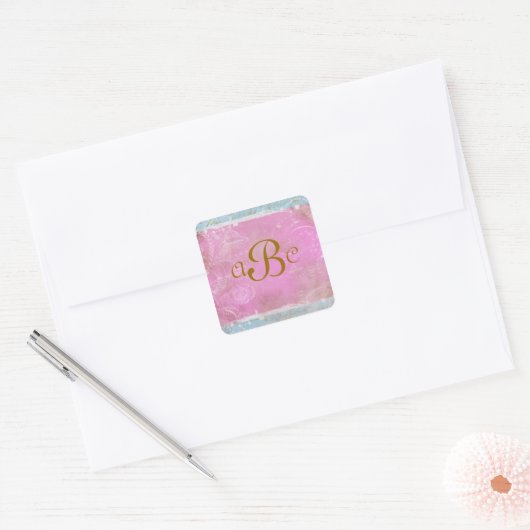  Frans Blauw Toile Gepersonaliseerde Stickers (Envelop)