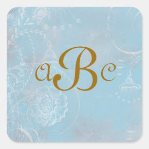 Frans Blauw Toile Gepersonaliseerde Stickers