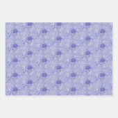 Frans Blauw Verpakkend Document Vlak Blad Reeks va Inpakpapier Vel (Voorkant 2)