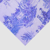 Frans Blauw Wit Toile Chinoiserie Decoupage Tissuepapier (Detail)