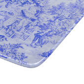 Frans Blauw Wit Toile Chinoiserie Rustieke stijl Snijplank (Hoek)