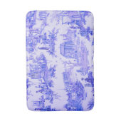 Frans Blauw Wit Toile Chinoiserie Style Rustiek Badmat (Voorkant Verticaal)