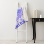 Frans Blauw Wit Toile Chinoiserie Style Rustiek Sherpa Deken (In situ)