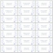 Frans Blauw & Wit Victoriaans Bloemstuk voor gasta Sticker (Voorkant)