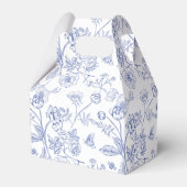 Frans Blauw & Witte Victoriaanse Bruidsdouche Bedankdoosjes (Achterkant)