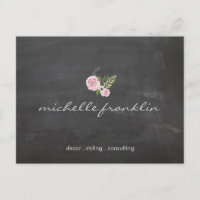 FRANS BLOEMEN BOEKET op CHALKBOARD Briefkaart