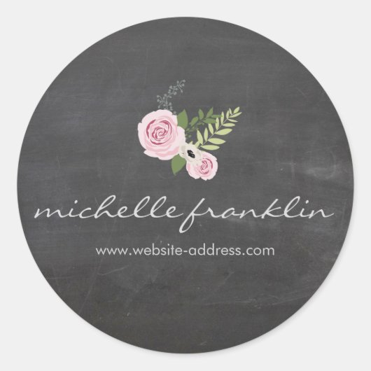 FRANS BLOEMEN BOEKET op CHALKBOARD Sticker (Voorkant)