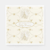 Frans Bloemen Elegant Bee Ivory Gold gepersonalise Servet (Voorkant)