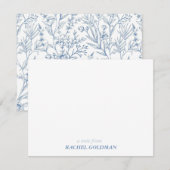  Frans Bloemen Gepersonaliseerde Naam Briefpapier Notitiekaartje (Voorkant / Achterkant)