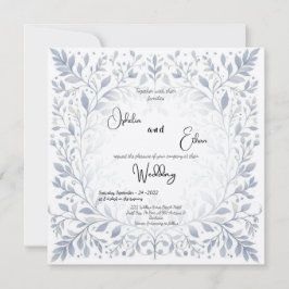 Frans  Bloemenbruiloft Uitnodiging