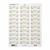 Frans bloemendecor château trouw Retouradres Etiket (Full Sheet)