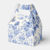 Frans bloemenpatroon bedankdoosjes (Achterkant)