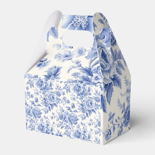 Frans bloemenpatroon bedankdoosjes (Achterkant)