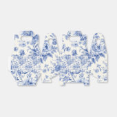 Frans bloemenpatroon bedankdoosjes (Uitgevouwen)