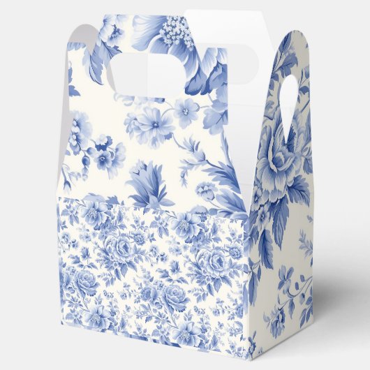 Frans bloemenpatroon bedankdoosjes (Geopend)