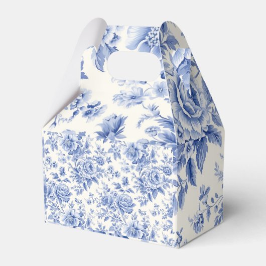 Frans bloemenpatroon bedankdoosjes (Voorkant Zijde)