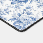 Frans Bloementoilet blauw Bureaumat (Hoek)