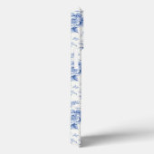 Frans Bloementoilet blauw Case-Mate iPhone Case (Achterkant / Rechts)