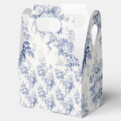 Frans Bloementoilet Blauw Favor Box Bedankdoosjes (Geopend)