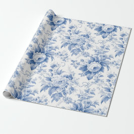  Frans Bloementoilet Blauw inpakpapier